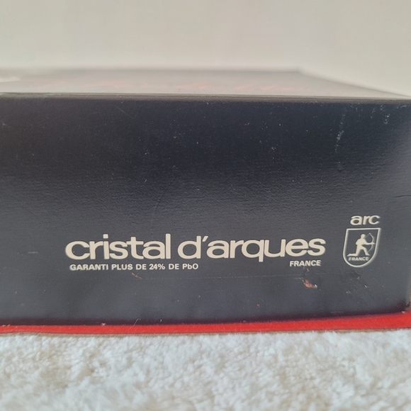 CRISTAL D'ARQUES Vintage Set of Two Lead Crystal Vases Violette Collection - Picture 5 of 8